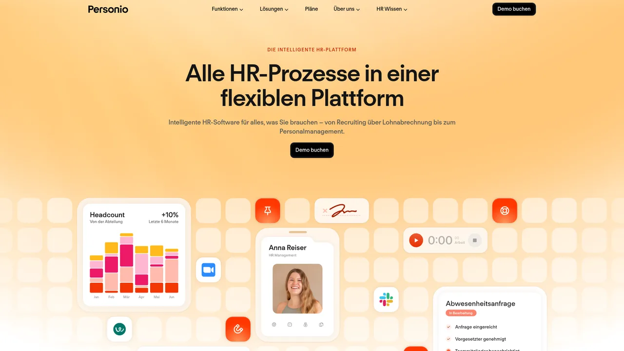 Screenshot: Personio Landing Page